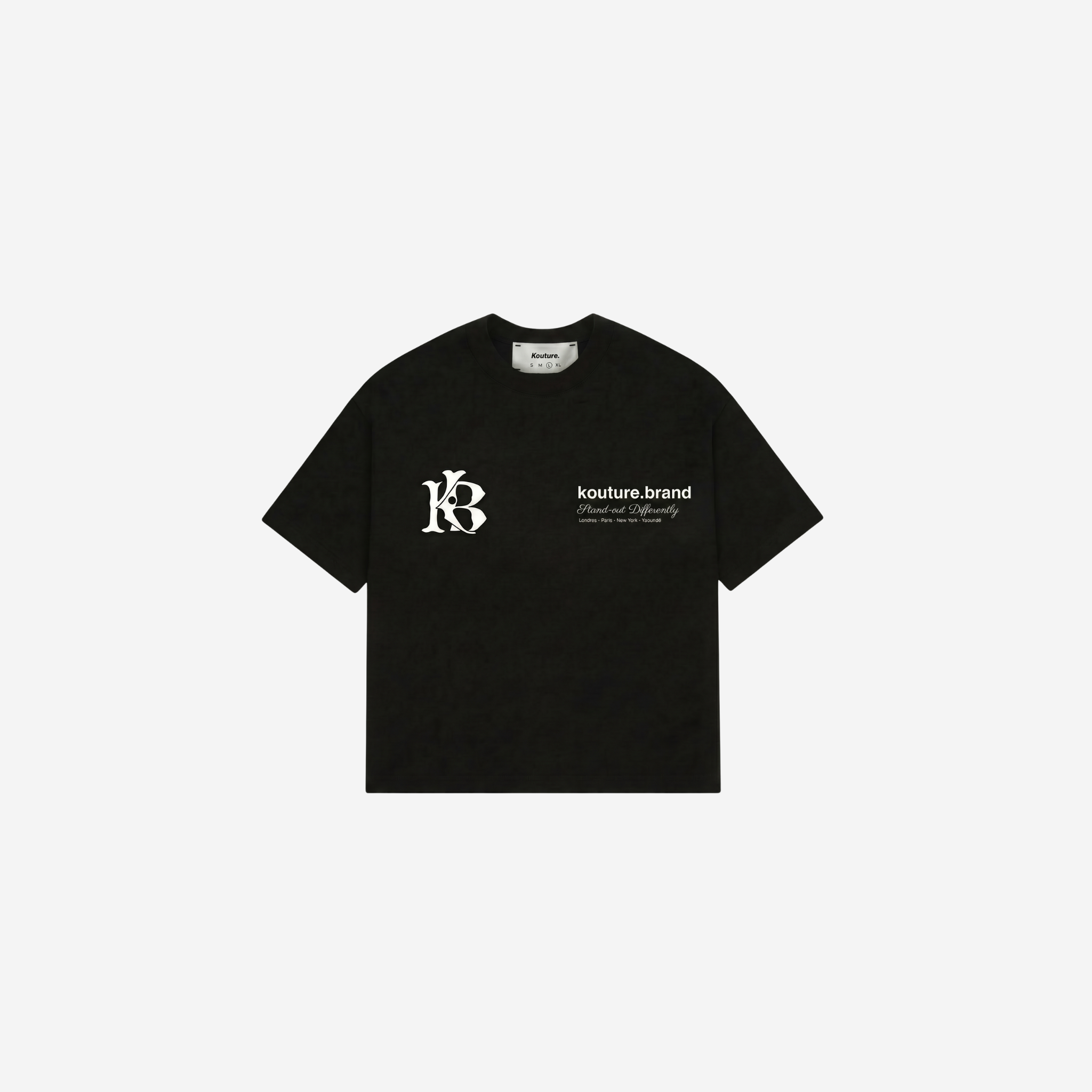 Stand-out Differently Tee/ jet white